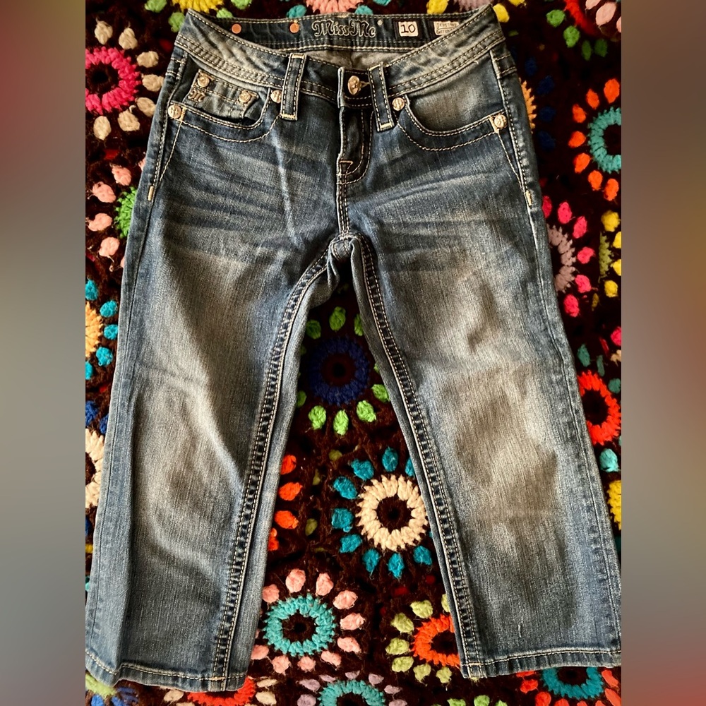 Miss Me Girls Embellished Capris